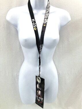 Star Wars Rogue One K-2SO Enforcer Droid Lanyard w/ Rebel/Empire Logo Charm NEW